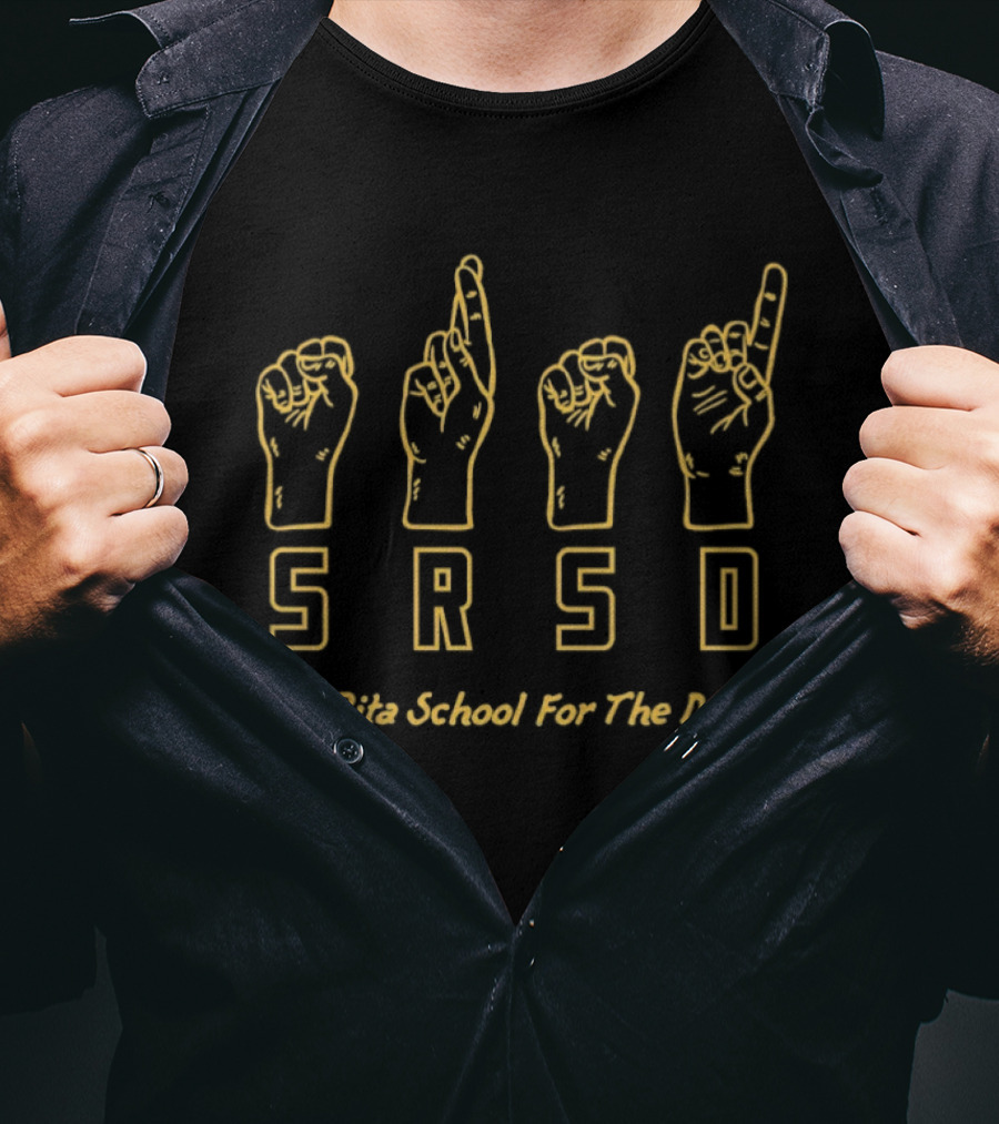 St. Rita School For The Deaf SRSD ASL Hands T-Shirt