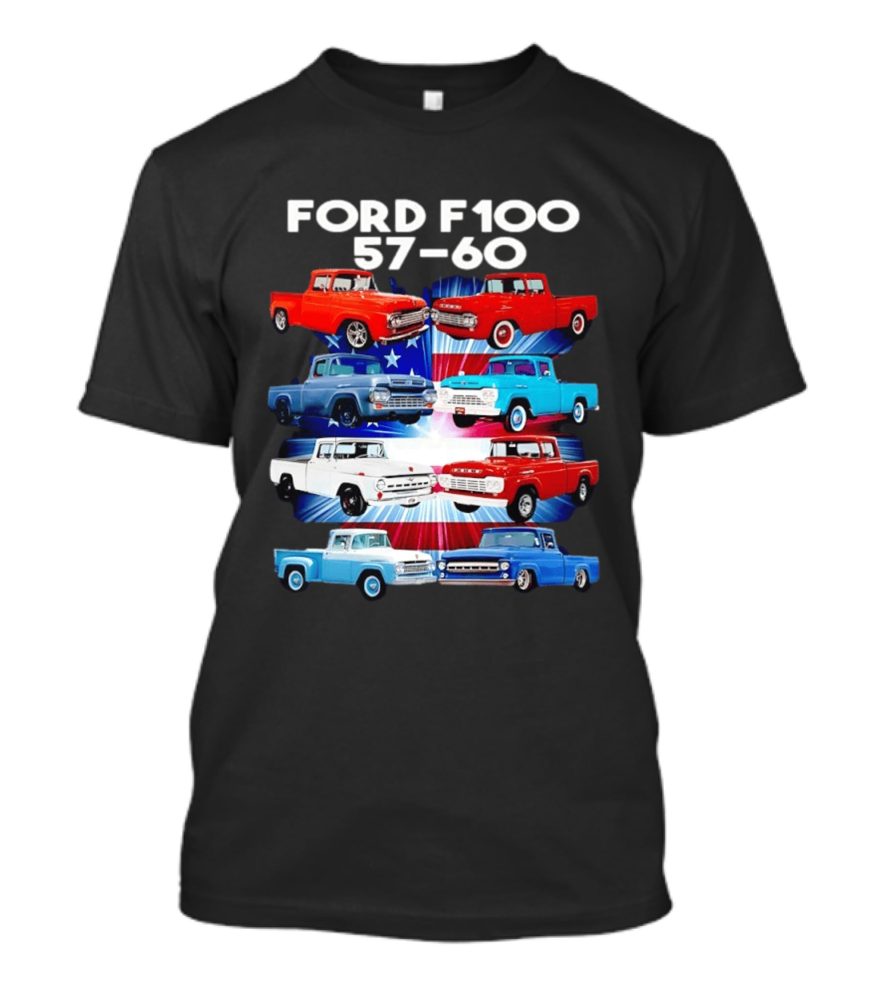 Ford F100 57 60 Classic American Pickup Truck Collection T-Shirt