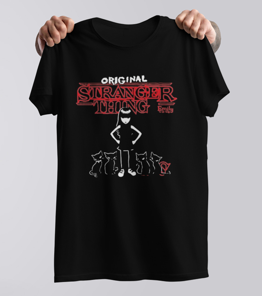 Original Stranger Thing Cats Sketch T-Shirt