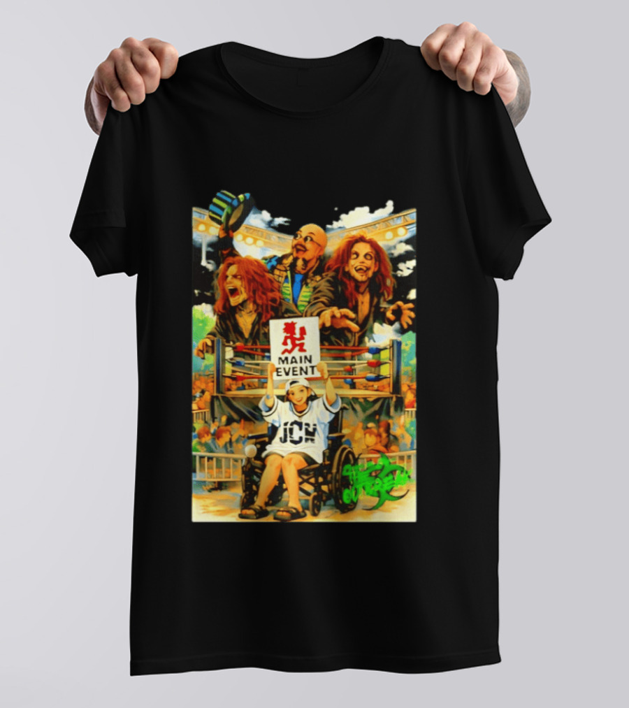 JCW Main Event Outbreak PT Undead Dreams Wrestling Ring Showdown T-Shirt