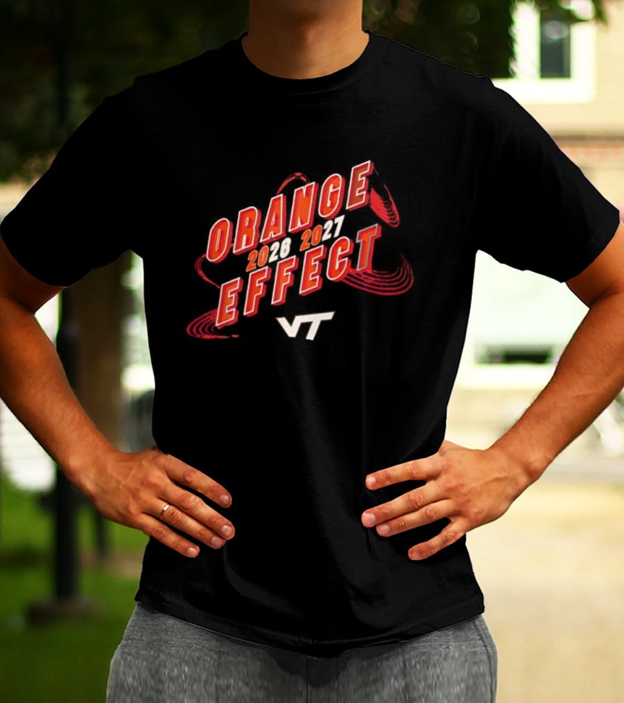 Virginia Tech Hokies Orange Effect 2026 2027 VT T-Shirt