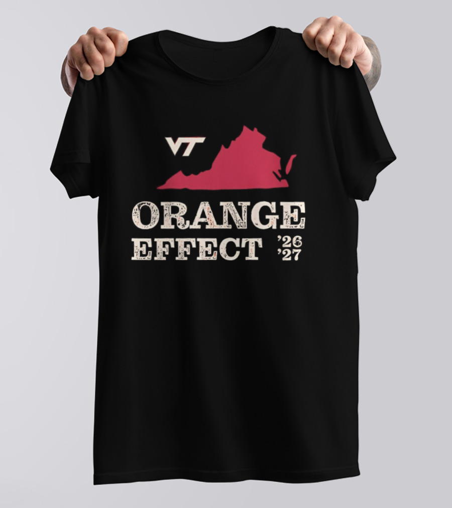 VT Hokies Orange Effect Virginia 2026 2027 T-Shirt