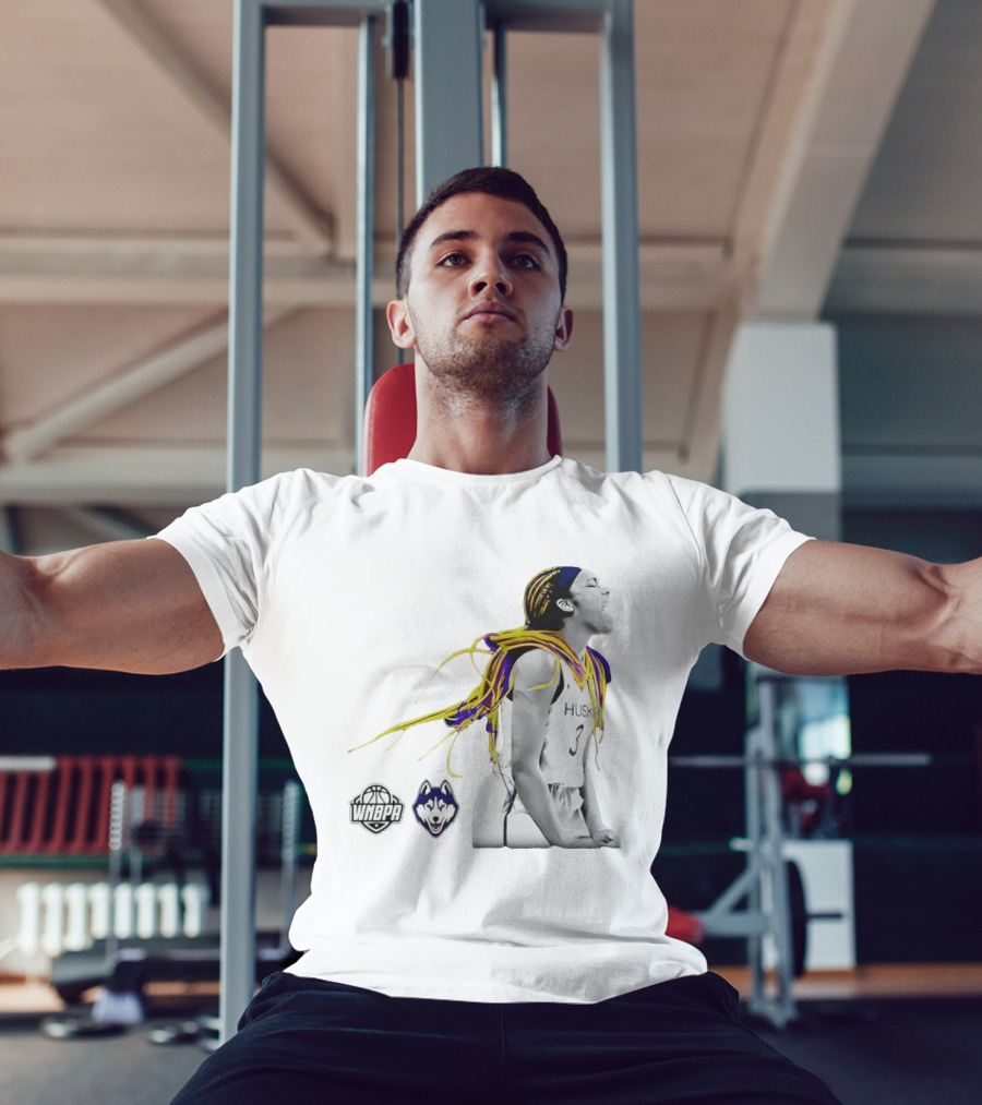 Aaliyah Edwards UConn Huskies WNBPA Athlete With Vibrant Hair T-Shirt