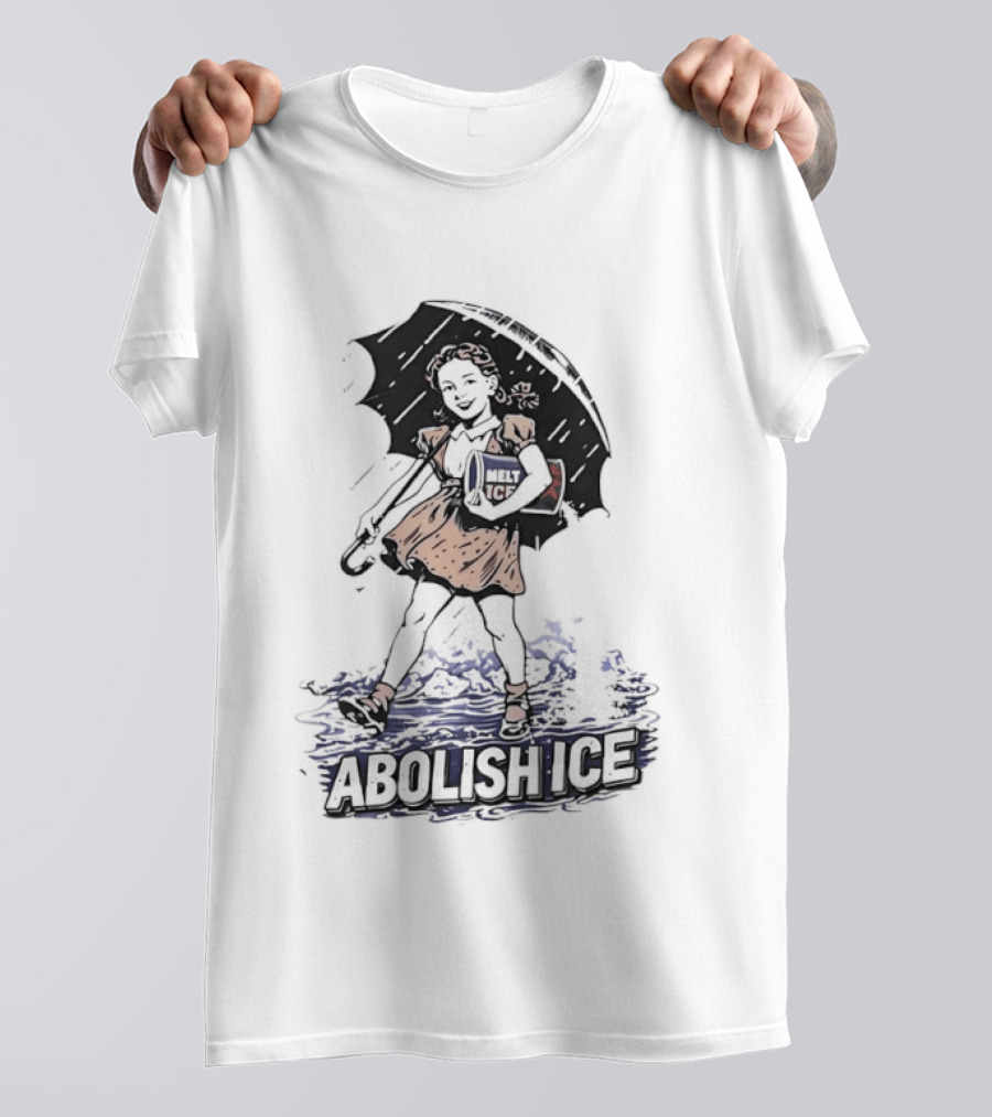 Abolish ICE Salt Girl Activism Umbrella T-Shirt