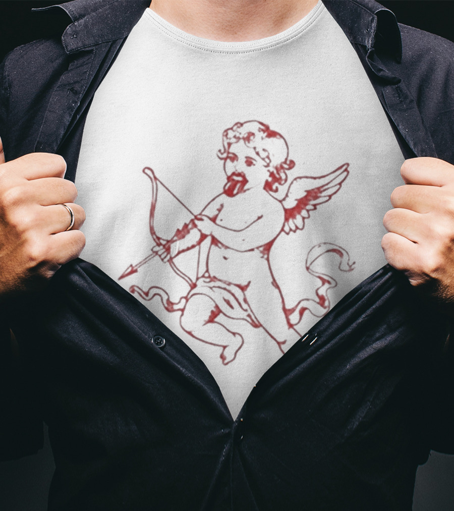Cherub Valentines Baby Cupid Angel Bow And Arrow T-Shirt