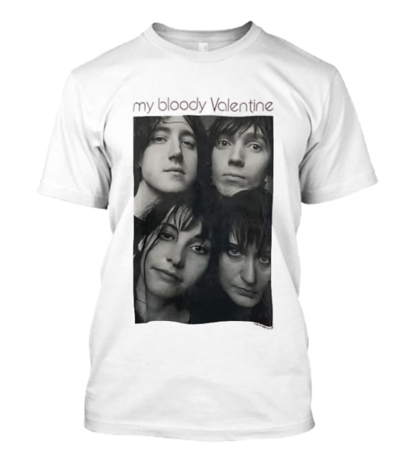My Bloody Valentine Kevin Shields Bilinda Butcher Colm O'Ciosoig Deb Googe Vintage Band Photo T-Shirt