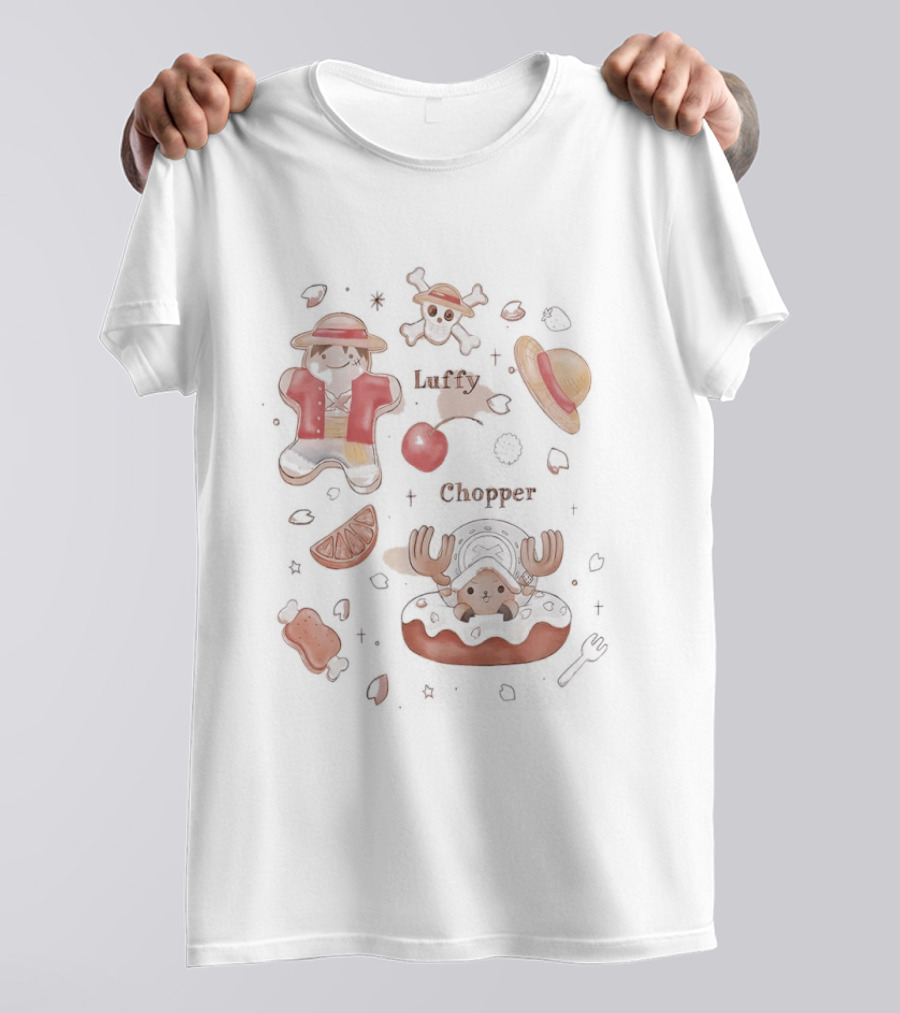 One Piece Luffy Chopper Straw Hat Pirate Adventure T-Shirt