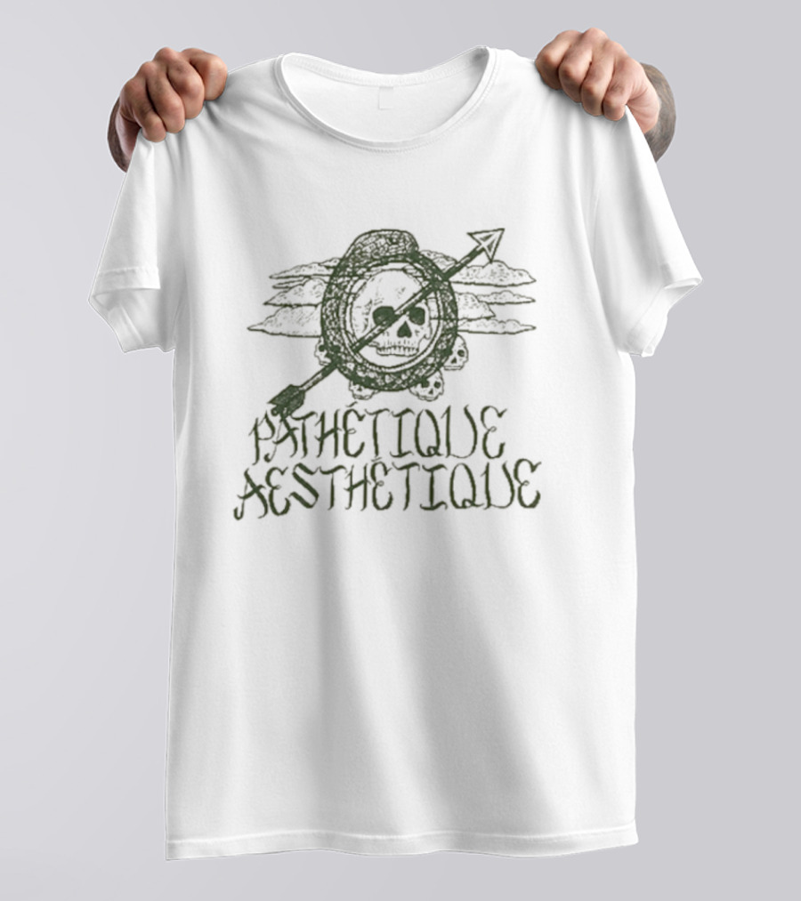 Pathétique Aesthétique Roar Skull Arrow T-Shirt