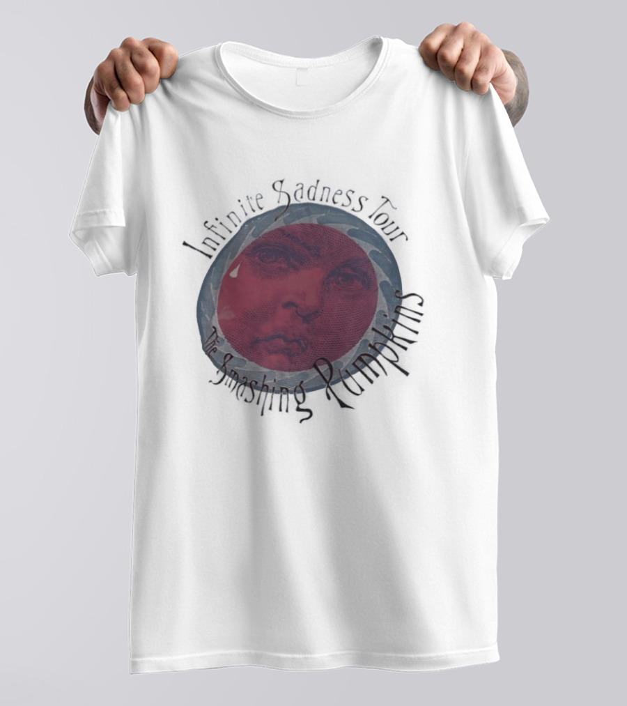The Smashing Pumpkins Infinite Sadness Tour Melancholy Face T-Shirt