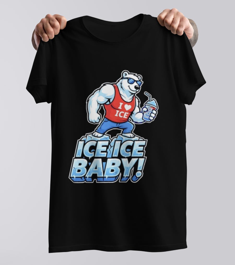 Polar Bear I Love Ice Ice Ice Baby T-Shirt