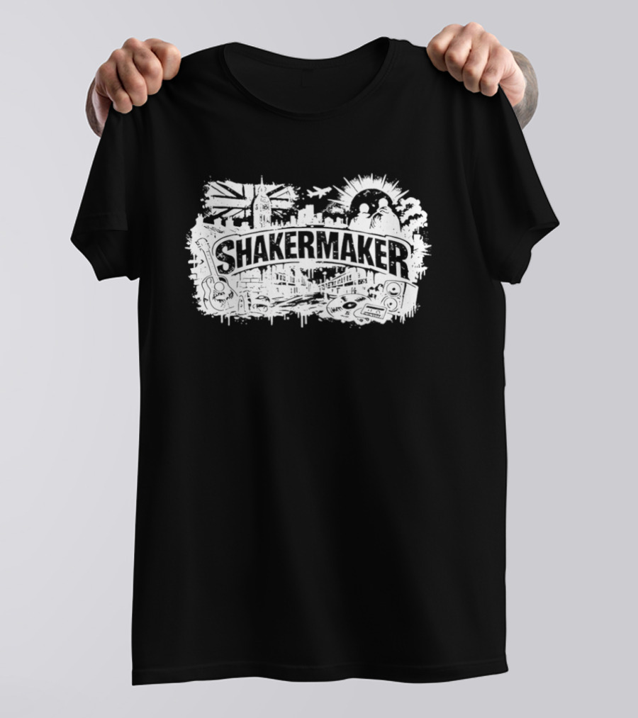 Oasis Shakermaker Union Jack Skyline T-Shirt