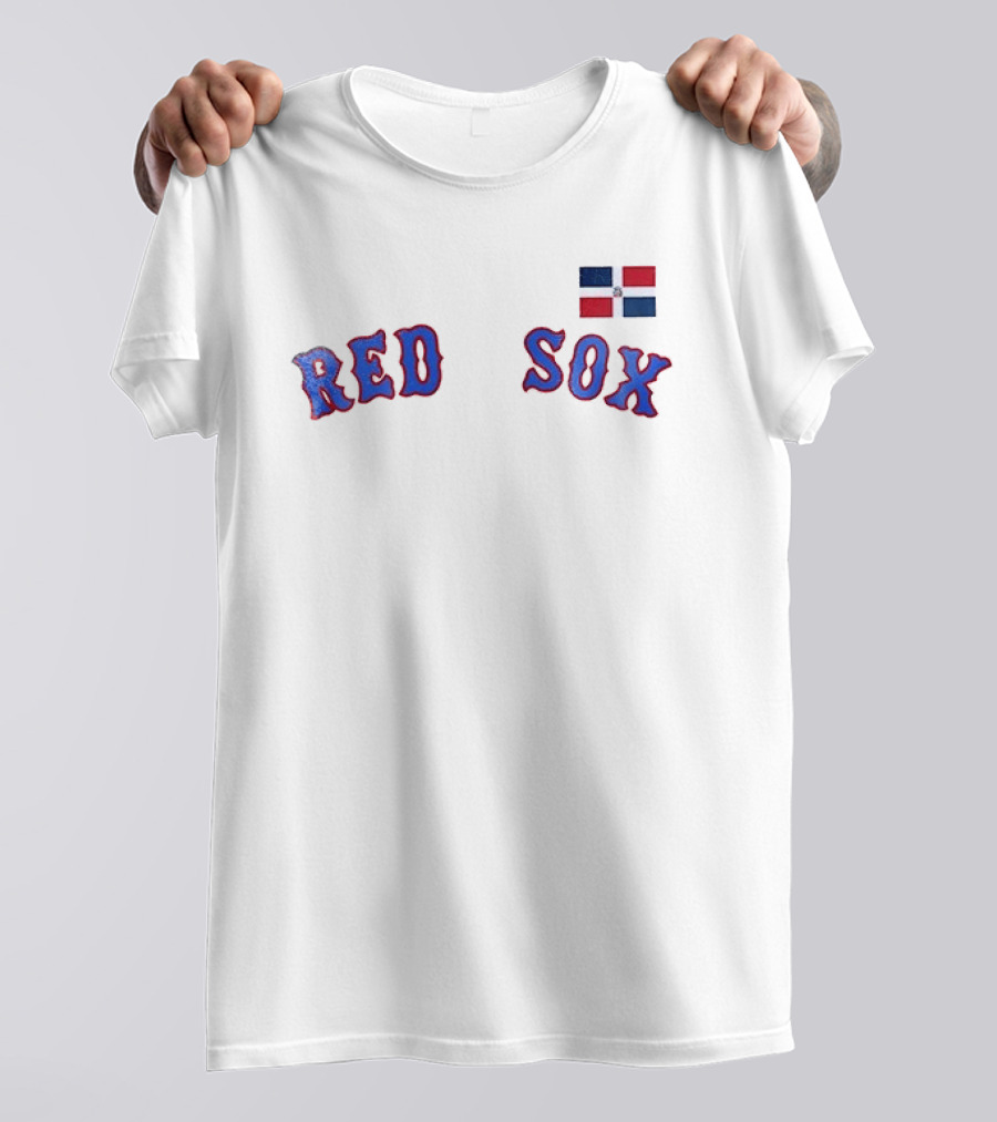 Boston Red Sox Dominicana Flag T-Shirt