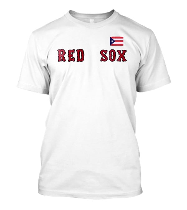 Boston Red Sox Puerto Rican Flag Red Sox T-Shirt