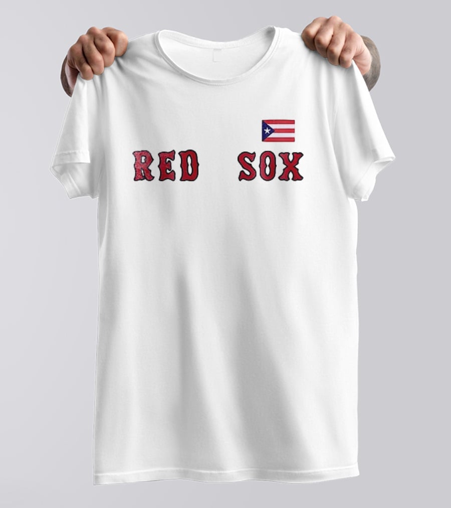 Boston Red Sox Puerto Rican Flag Red Sox T-Shirt