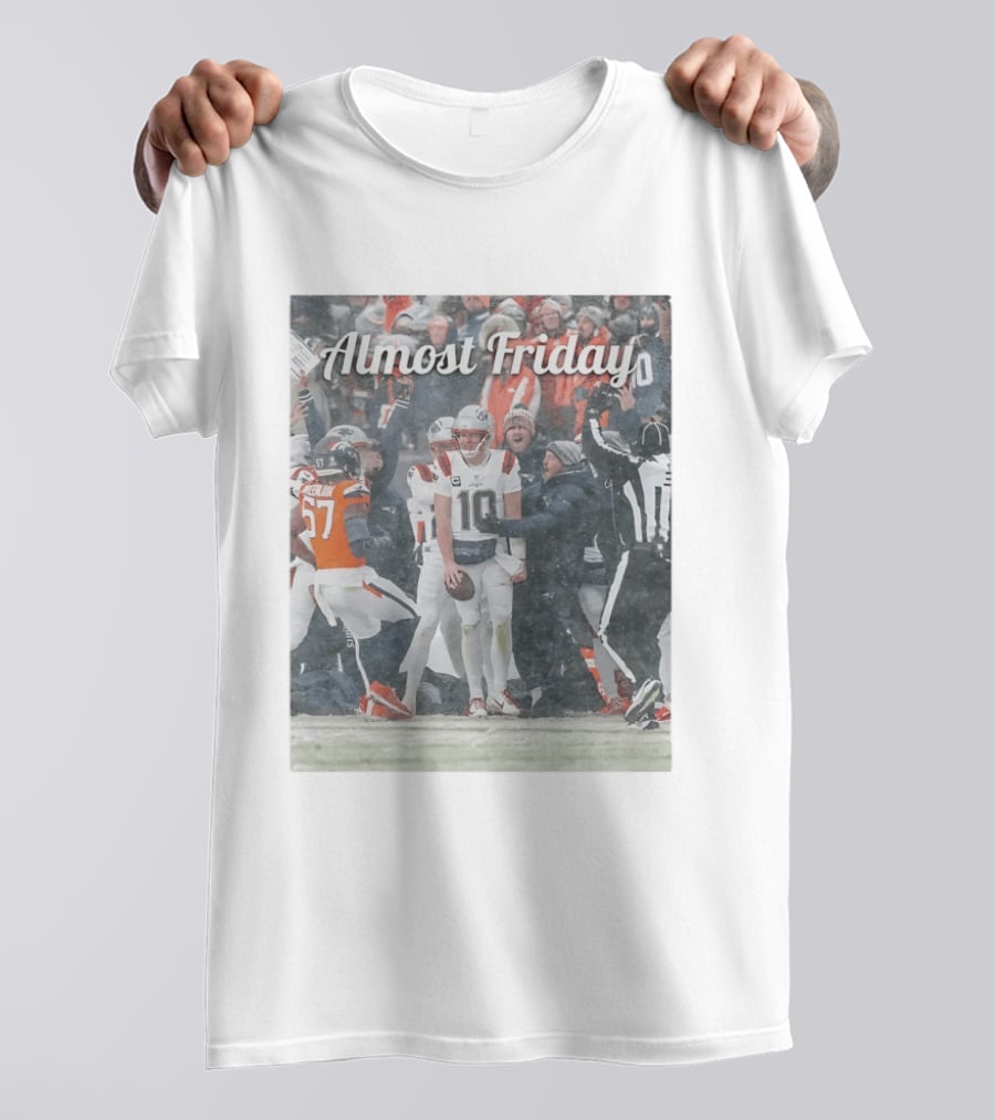 Almost Friday Snow Football Game T-Shirt