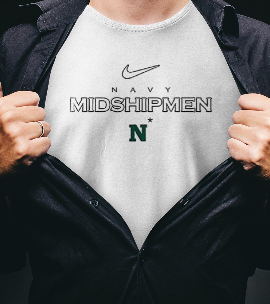 Navy Midshipmen Nike St Patricks Day Lucky N T-Shirt