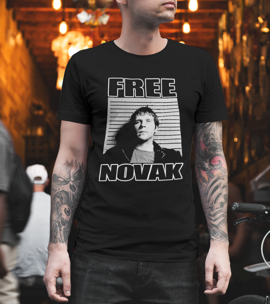 Free Novak Tennis Star Fan Support T-Shirt