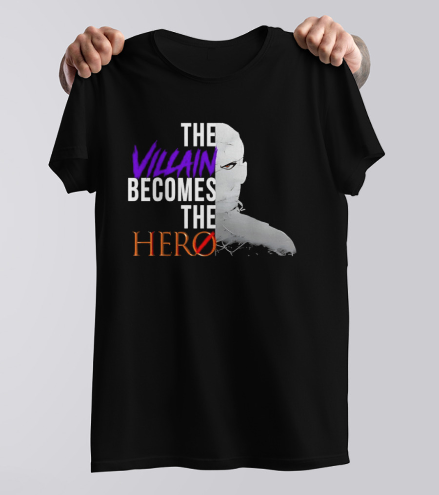 The Villain Becomes The Hero Manga Inspired Transformation T-Shirt