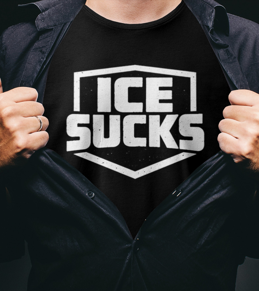 Ice Sucks Distressed Shield T-Shirt