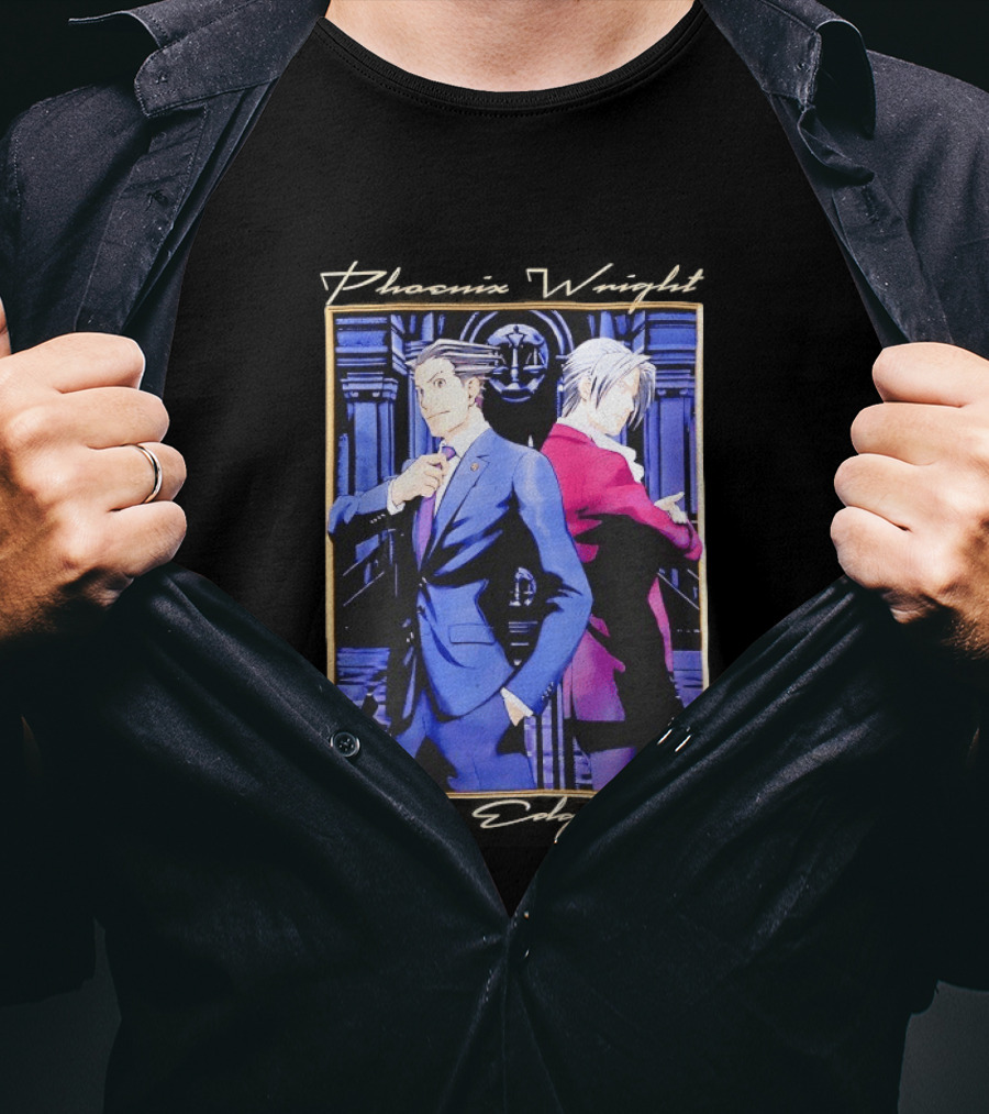 Phoenix Wright Miles Edgeworth Courtroom Showdown T-Shirt