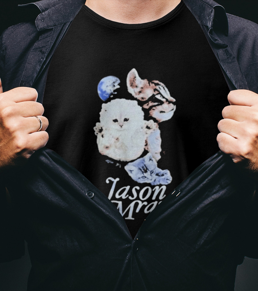 Jason Mraz Cute White Cat T-Shirt