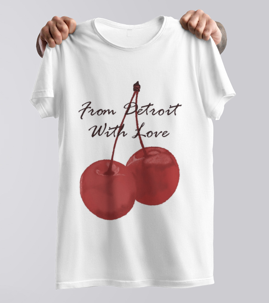 Detroit Lions From Detroit With Love Cherries T-Shirt