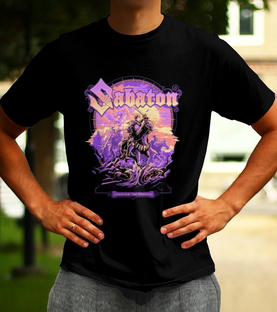 Sabaton Crossing The Rubicon Caesar's Crossing Purple Sunset T-Shirt