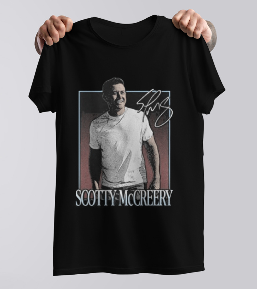 Scotty McCreery Photo Autograph Signature T-Shirt