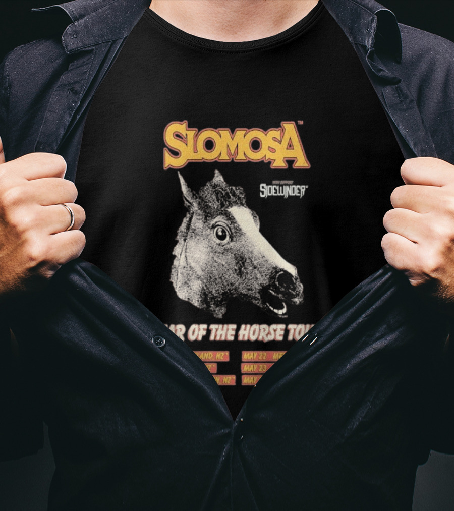 Slomosa Year Of The Horse Tour 2026 Auckland Wellington Melbourne Sydney Brisbane Dates T-Shirt