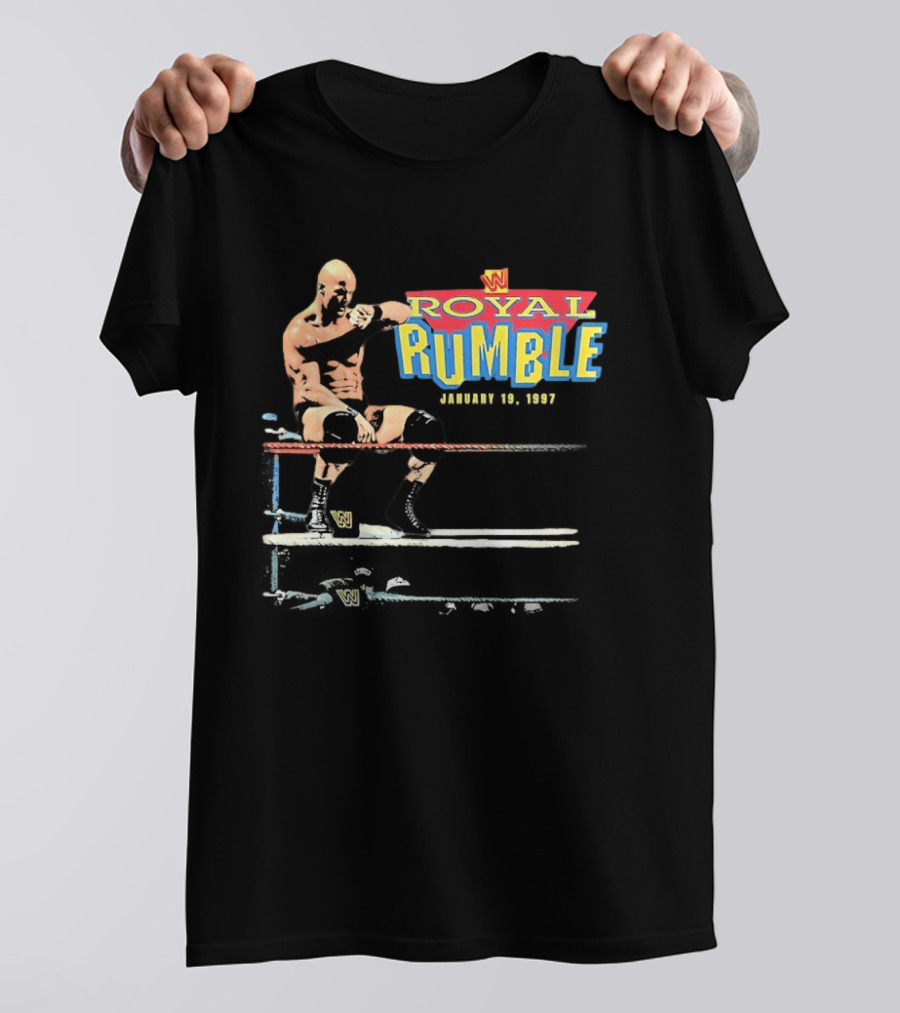 Royal Rumble 1997 Stone Cold Steve Austin WWE Wrestler T-Shirt
