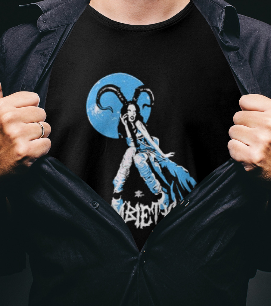 Bambie Thug Crown The Witch Tour 2024 Dates Ethereal Blue Warrior T-Shirt