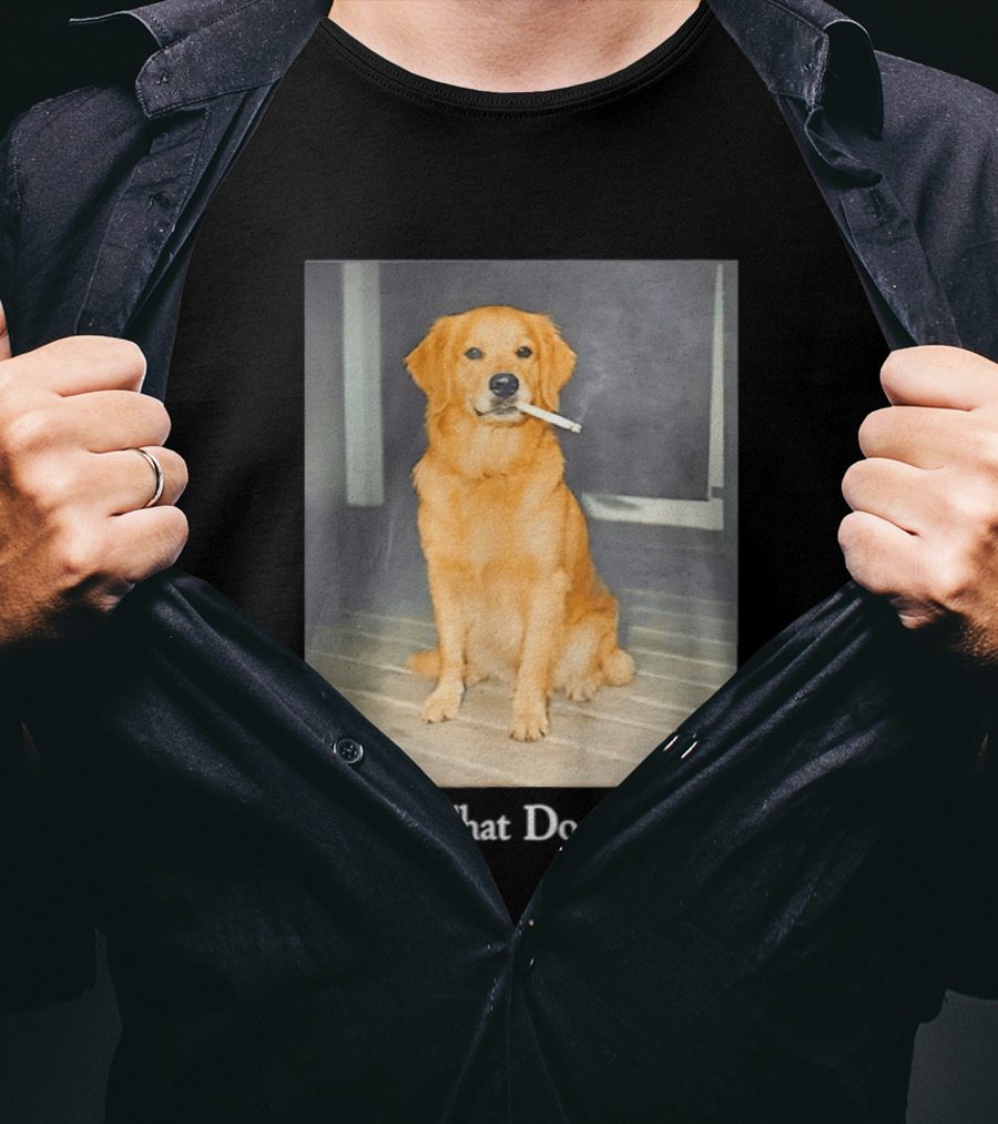Golden Retriever I Got That Dog In Me Smoking Cigarette Meme T-Shirt