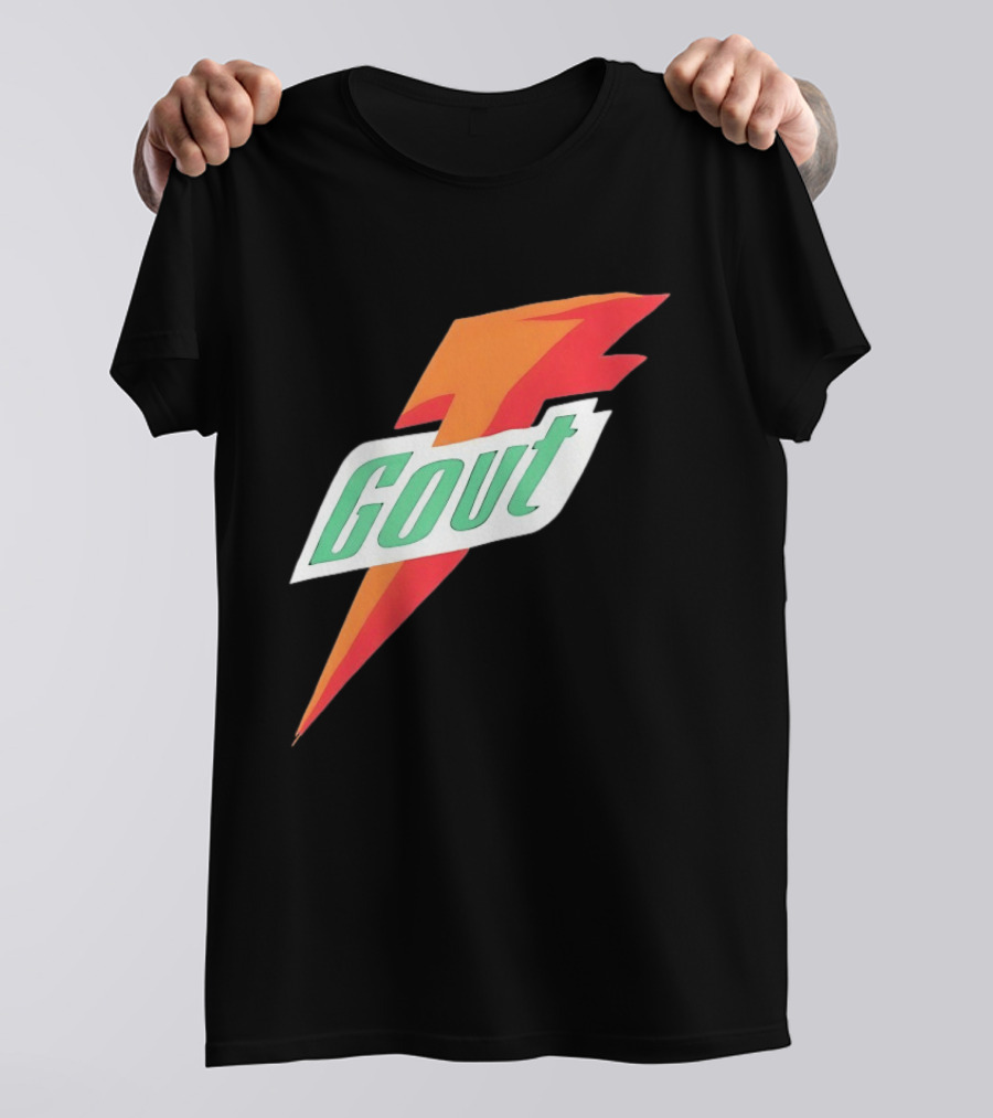 Gout Parody Orange Bolt T-Shirt