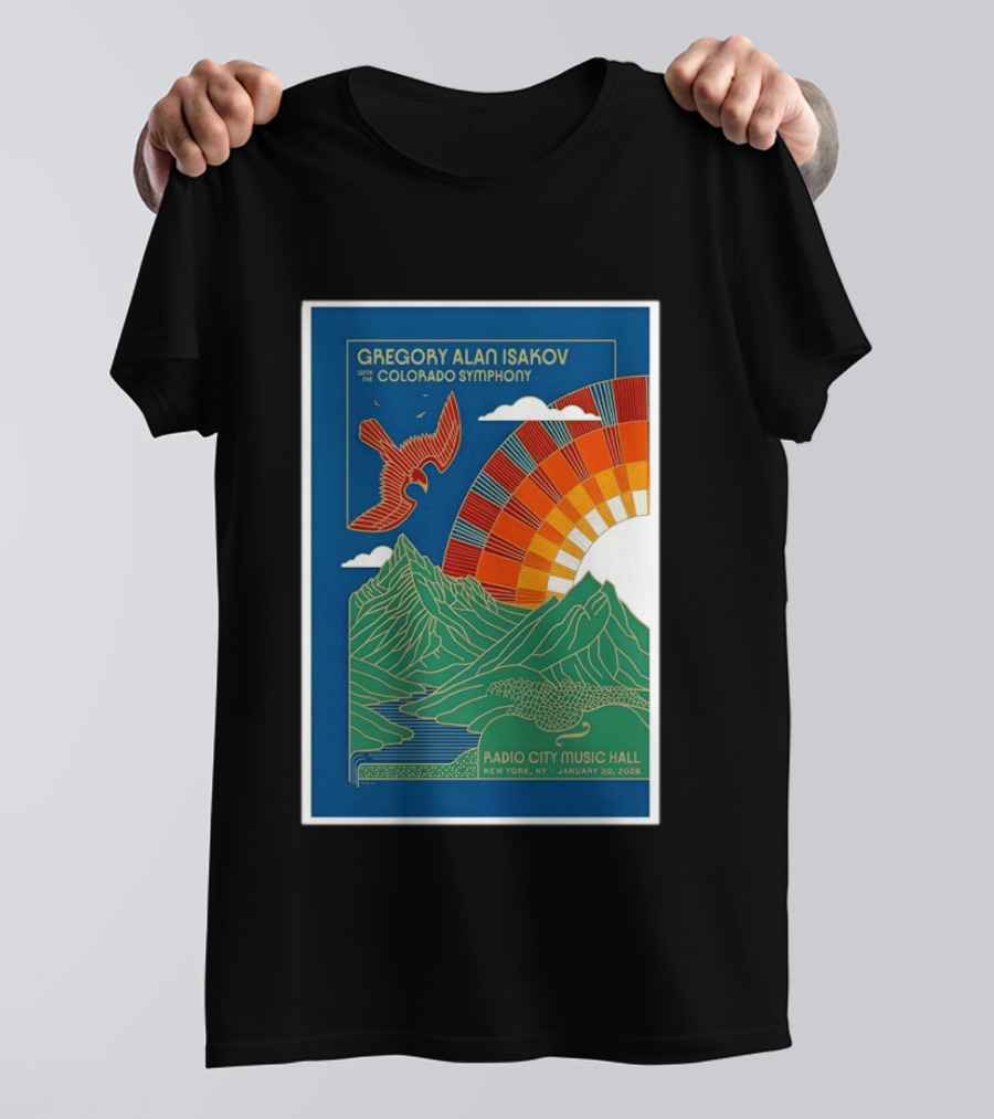Gregory Alan Isakov With The Colorado Symphony New York Radio City Music Hall January 30 2026 T-Shirt