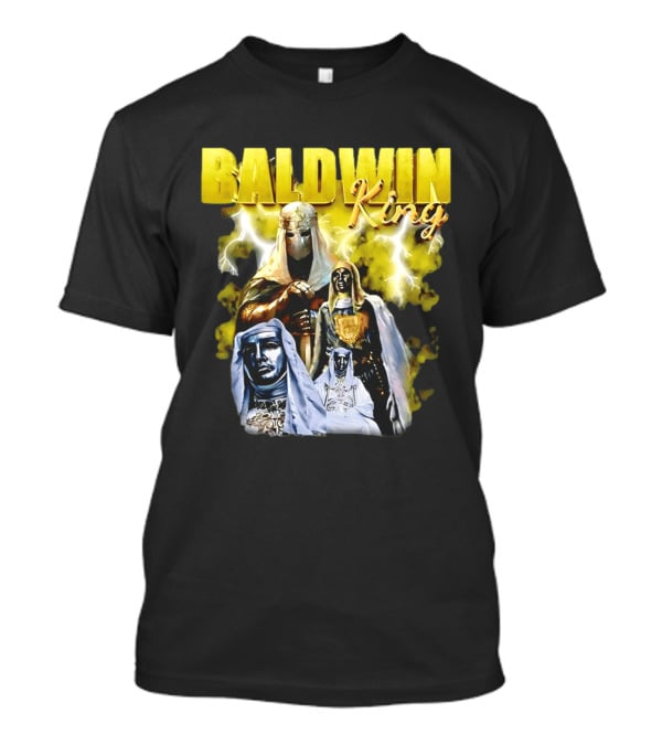 Baldwin King Medieval Knights Epic Heroic Adventure T-Shirt