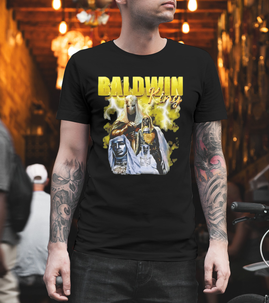 Baldwin King Medieval Knights Epic Heroic Adventure T-Shirt