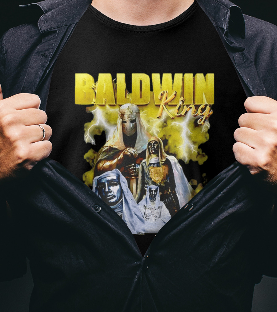 Baldwin King Medieval Knights Epic Heroic Adventure T-Shirt
