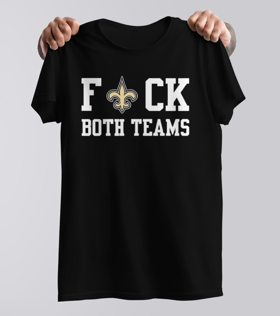 New Orleans Saints Fleur De Lis Both Teams Rivalry T-Shirt