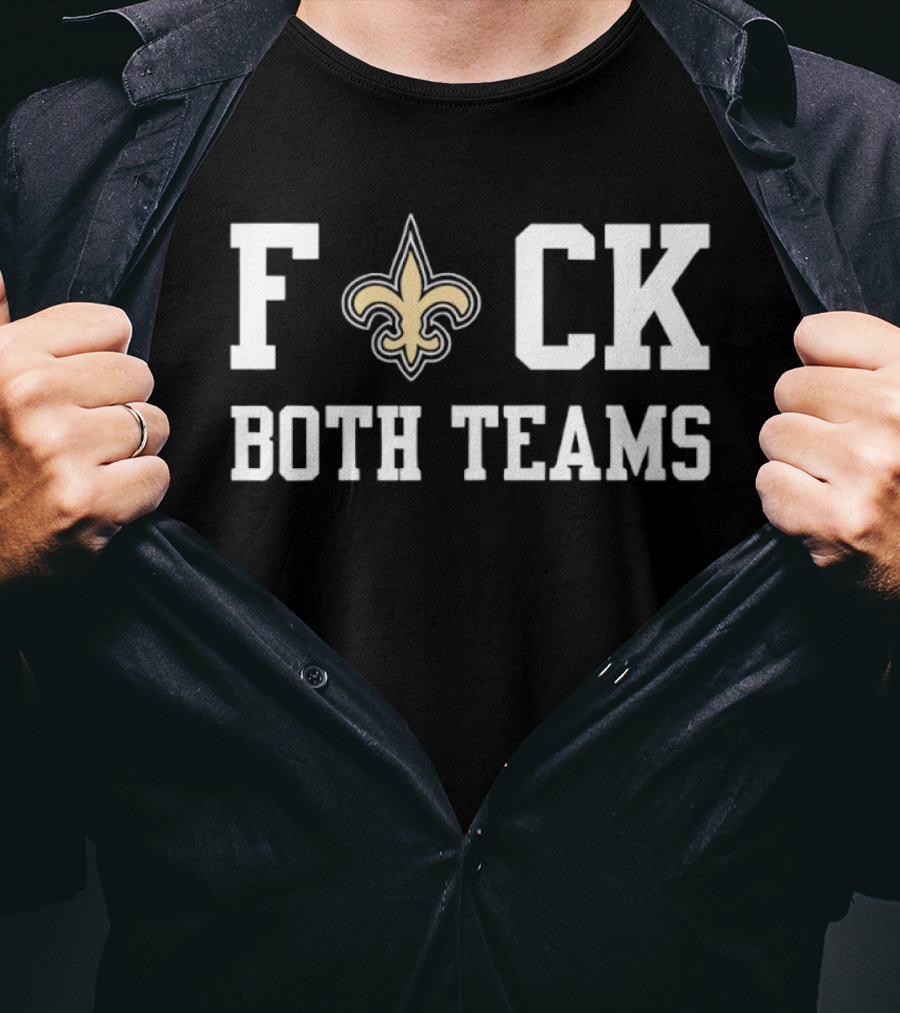 New Orleans Saints Fleur De Lis Both Teams Rivalry T-Shirt