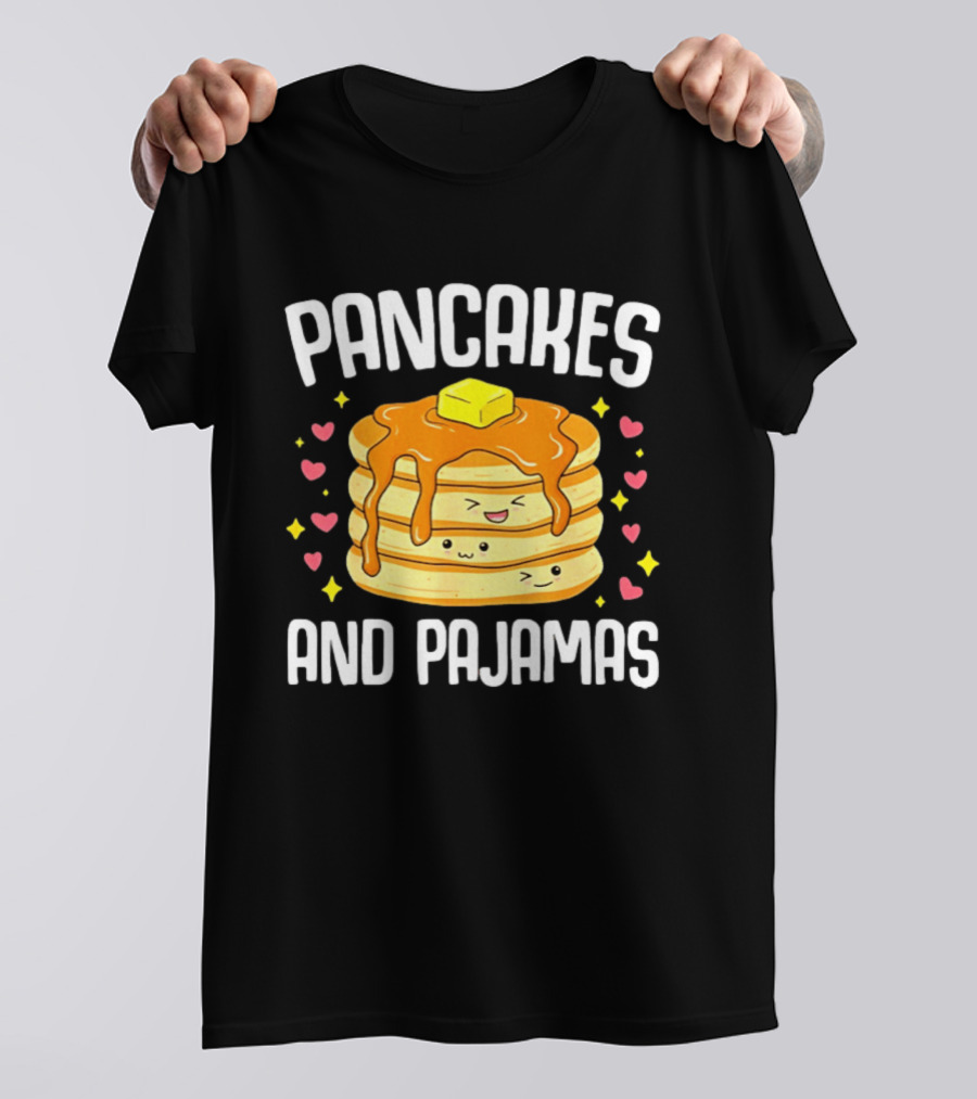 Pancakes And Pajamas Kawaii Cute Pancake Lover Toddler T-Shirt