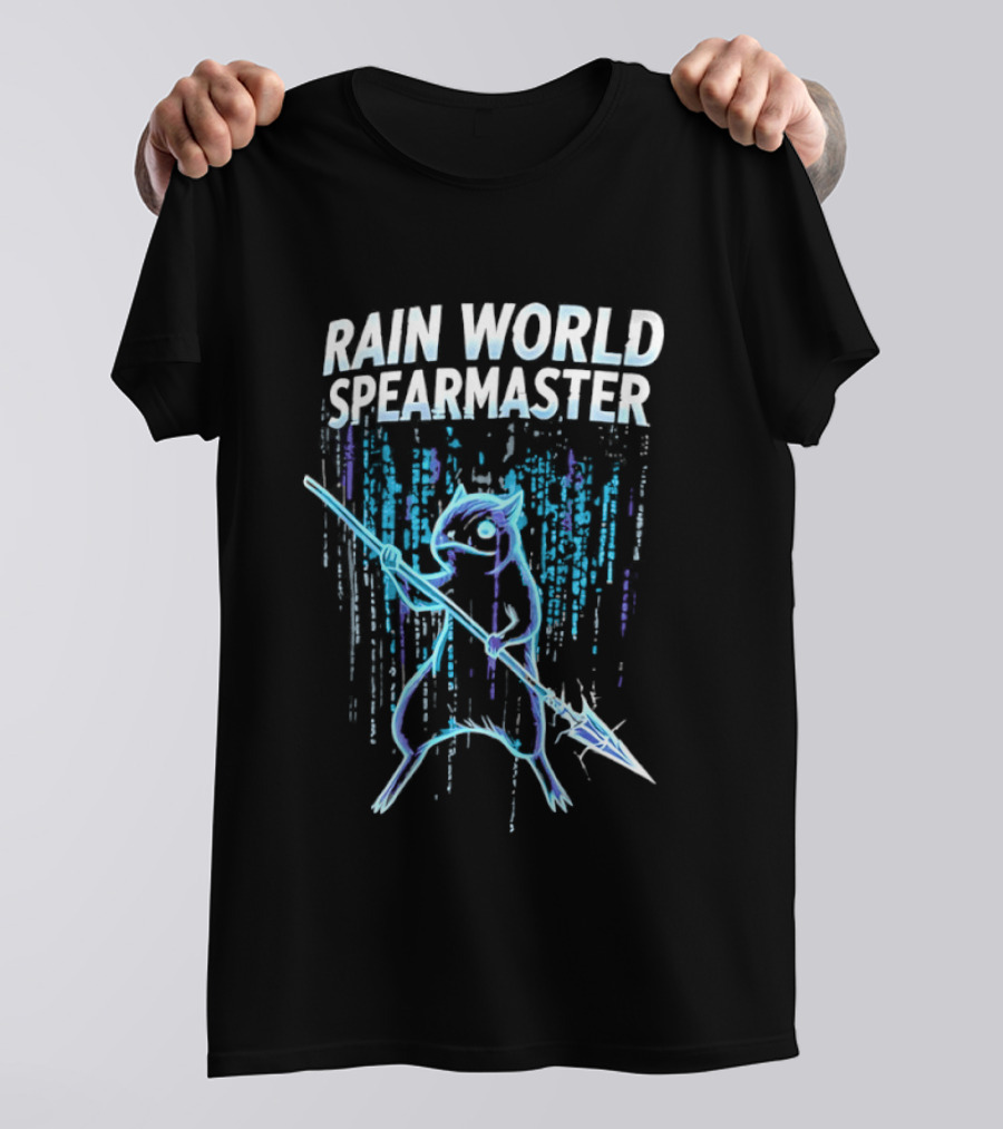 Rain World Spearmaster Character Art Neon Glow T-Shirt
