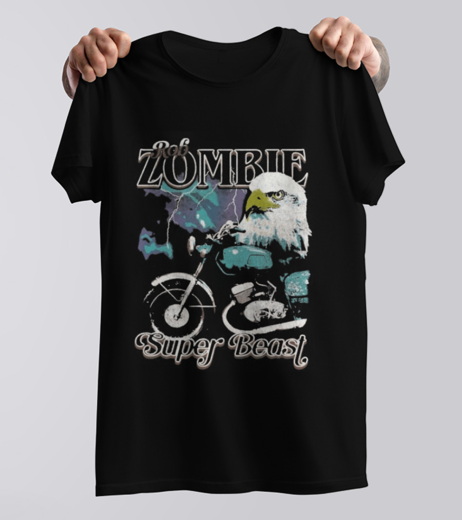 Rob Zombie Super Beast Eagle Motorbike T-Shirt