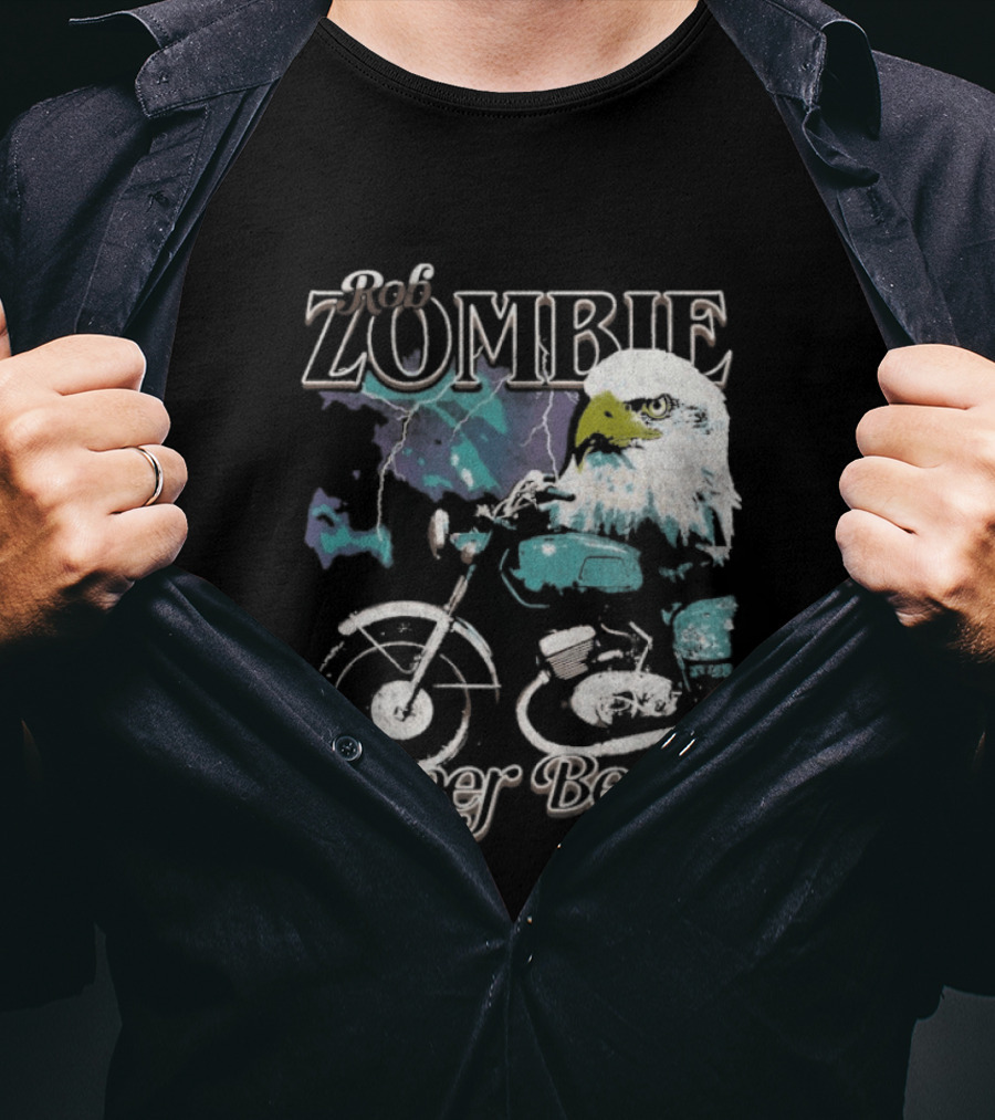 Rob Zombie Super Beast Eagle Motorbike T-Shirt