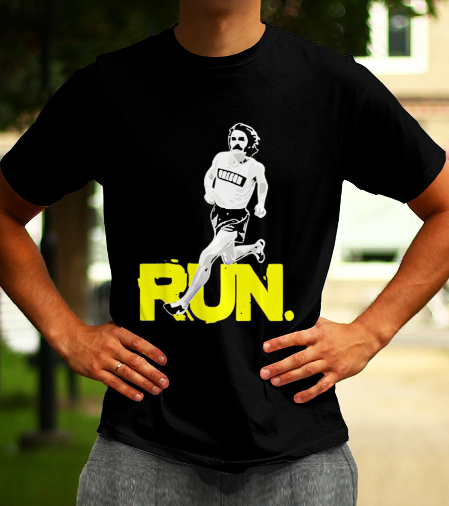 Steve Prefontaine Run Iconic Yellow T-Shirt