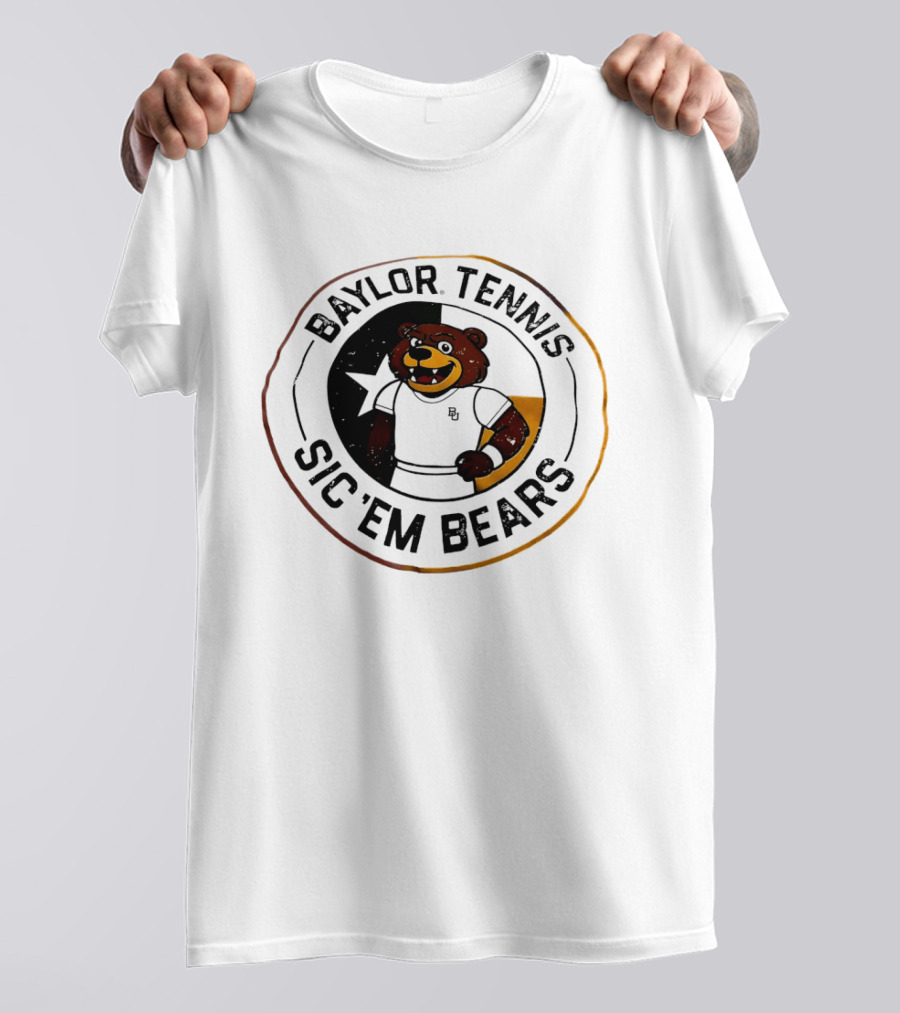 Baylor Tennis Sic'em Bears Mascot Sports Team Fan Gear T-Shirt