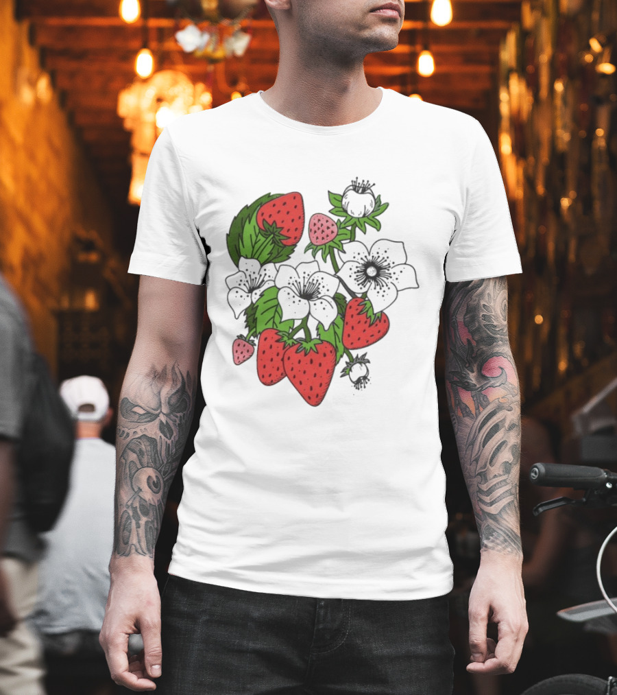 Big Bud Press Strawbaby Anniversary Strawberry Botanical T-Shirt