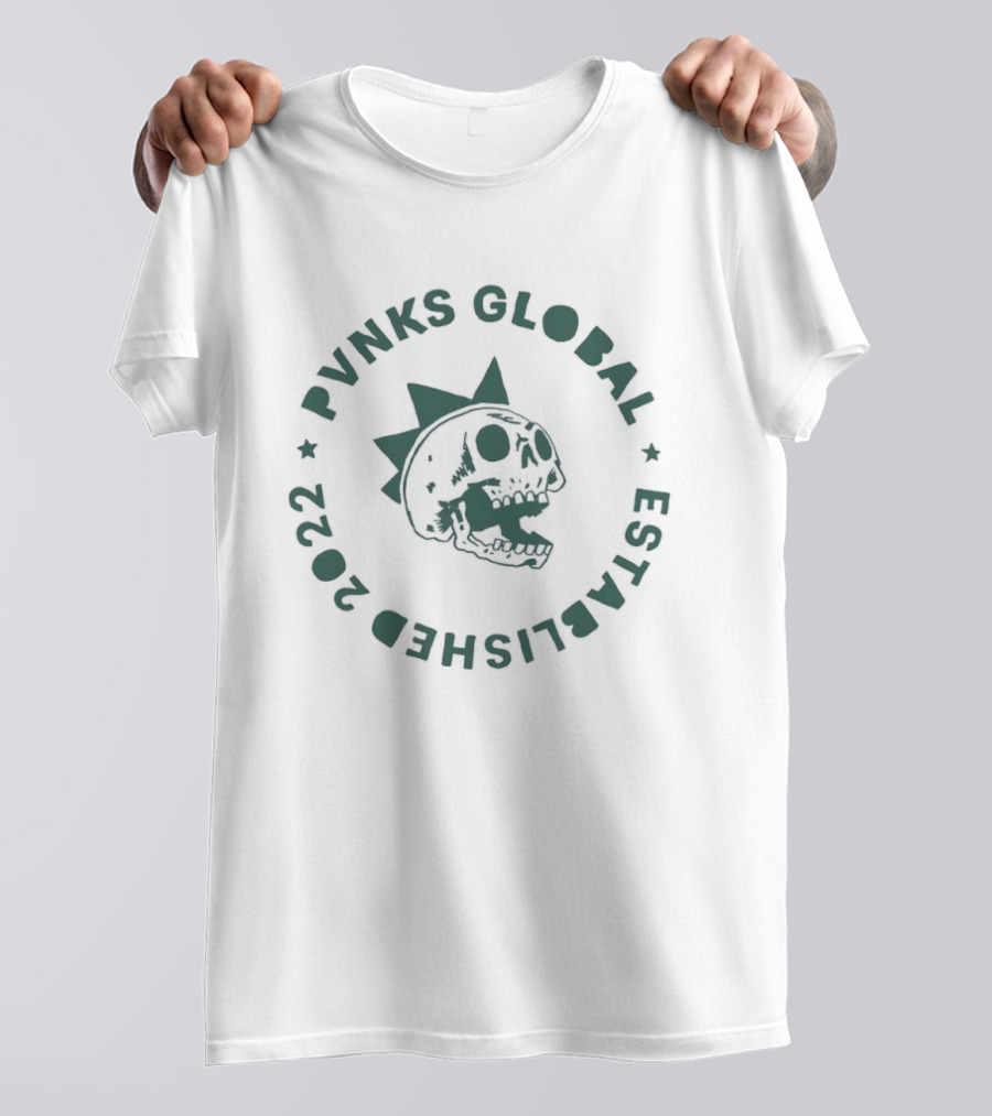 Pvnks Global Skull Established 2022 T-Shirt