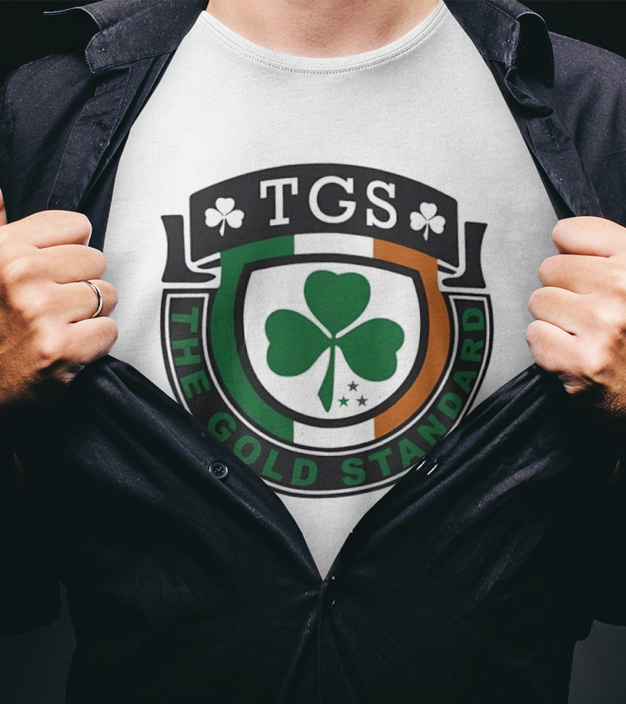 TGS The Gold Standard Shamrock Emblem With Irish T-Shirt