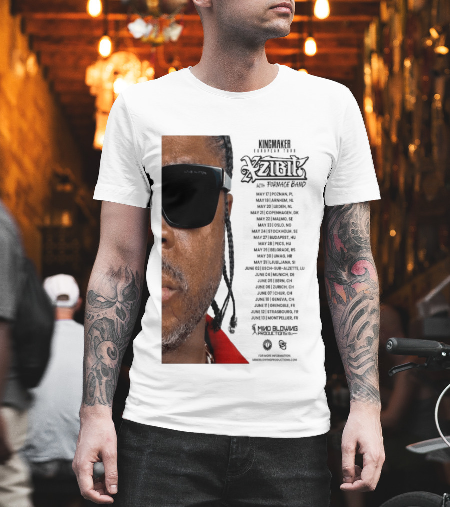 XZIBIT EU Tour 2026 Event Details Featuring Live Performances T-Shirt