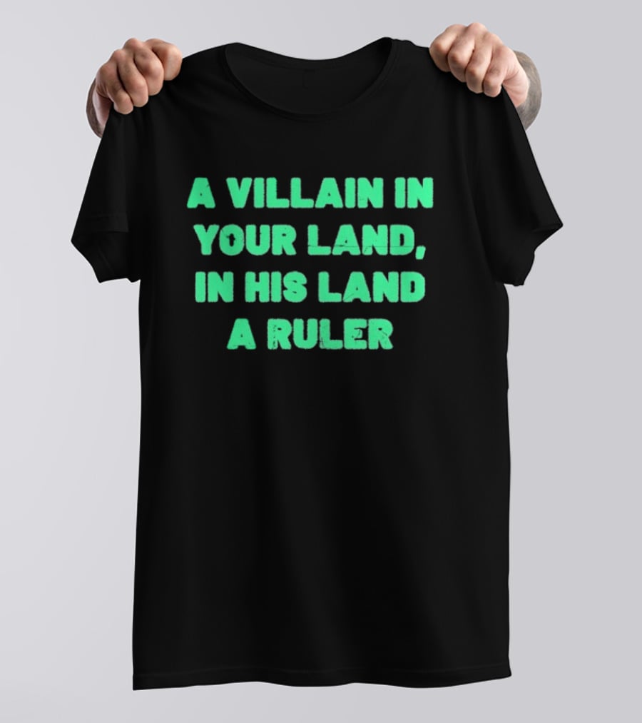 Paisaboys A Villain In Your Land In His Land A Ruler Sangre Azteca T-Shirt
